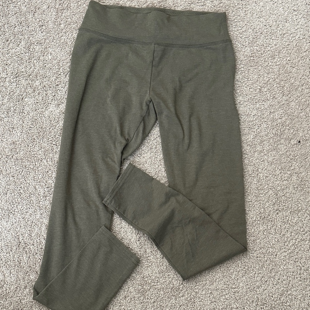 Olive Green Aerie Chill Play Move Leggings